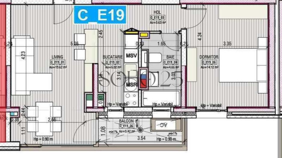 2 camere, et. 3/4, Parcul Circului, imobil nou 2025 - Poză 8