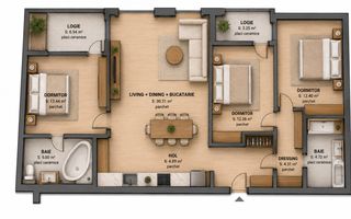 Apartamente cu 1-2-3-4 camere, parcare | Bloc Nou Traian Vuia Pod IRA - Poză 8