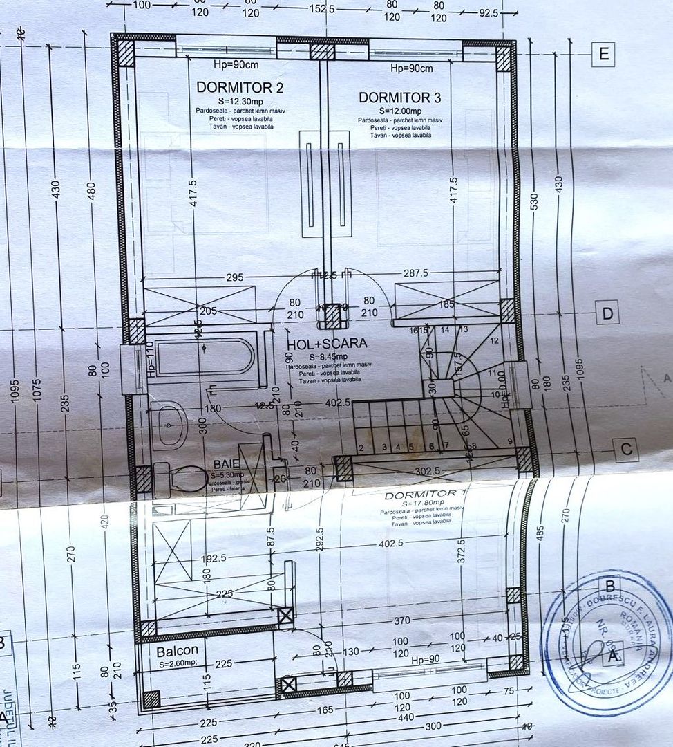 Vilă cochetă cu 3 dormitoare, balcon și 2 terase ! - Schiță 8