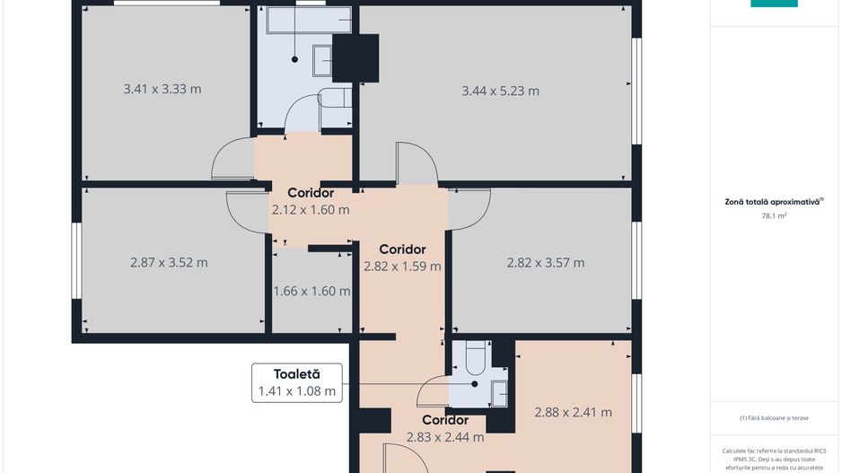 Apartament 4 camere, 2 băi în Freidorf - Poză 6