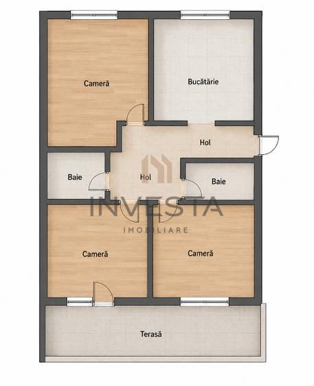 Apartament cu 3 camere decomandate, etaj intermediar, zona Nasaud! - Schiță 5