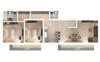 Apartament 3 camere 78 mp , Doamna Stanca, Selimbar - Poză 12