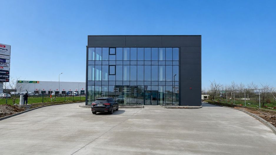 Spațiu logistic nou, cu 4 hale plus showroom și spațiu birouri P+2 - Poză 1