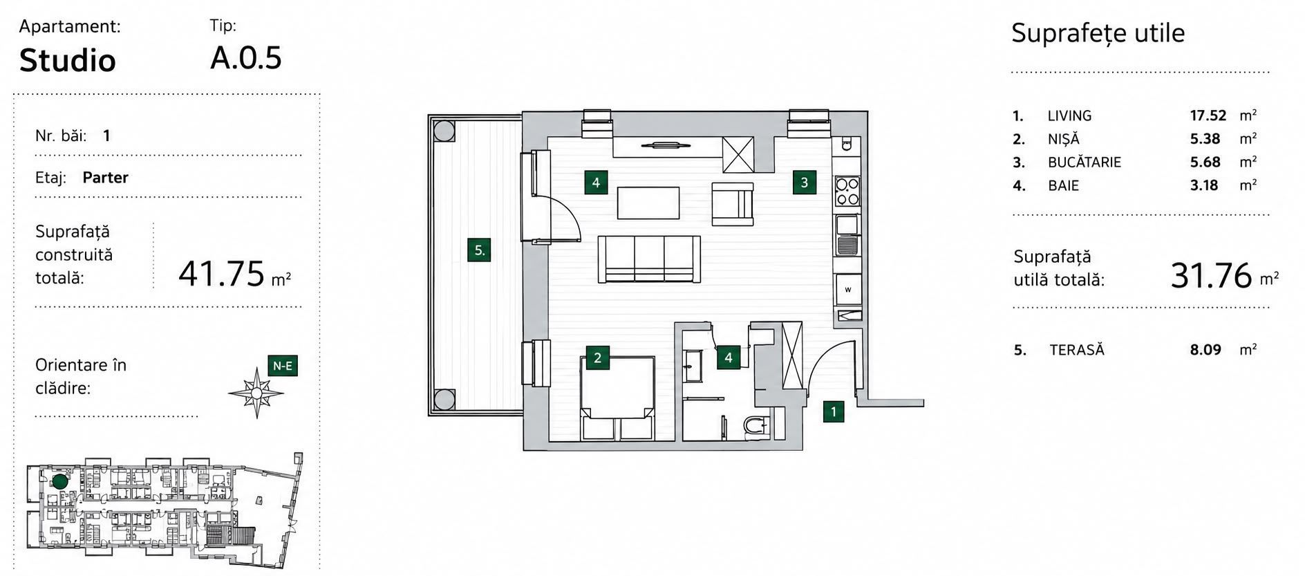 Studio Boutique | Arhitectură Modernă și Finisaje Premium - Schiță 7