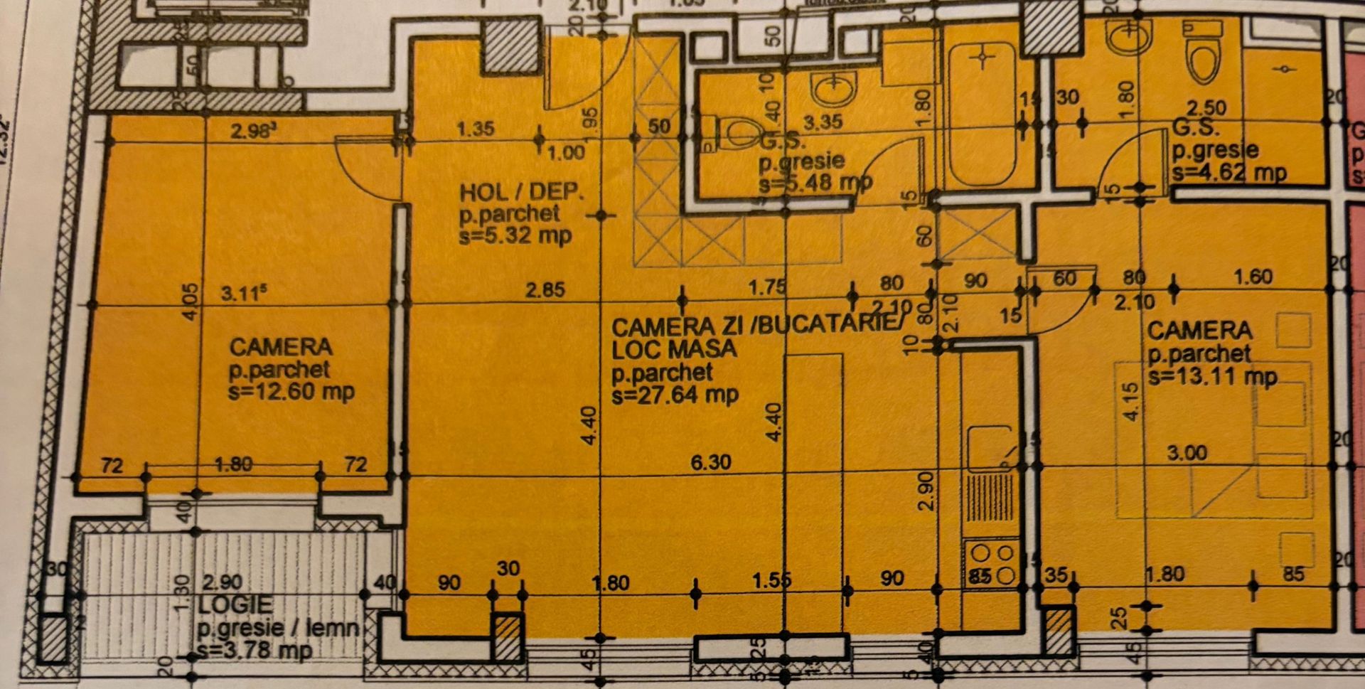 Apartament 3 camere | 2 băi | bloc nou | parcare | Dorobantilor | - Poză 3