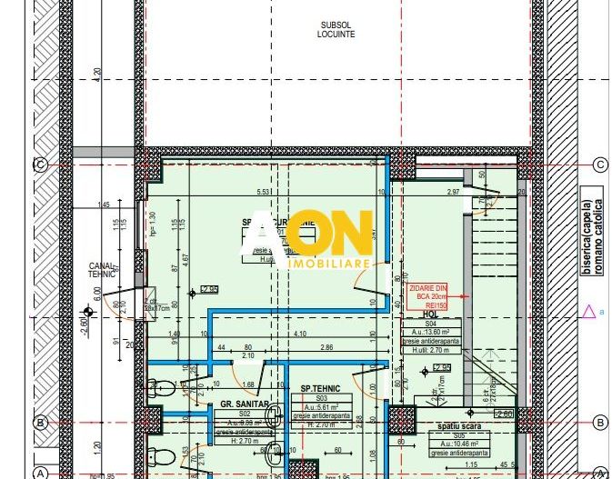 Spatiu ultracentral, 272 mp, S+P+1E ideal pentru birouri, clinica - Schiță 4