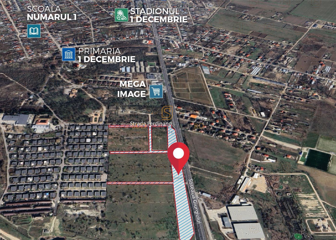 Teren intravilan, 1 Decembrie, deschidere DN5, certificat urbanistic - Poză 2