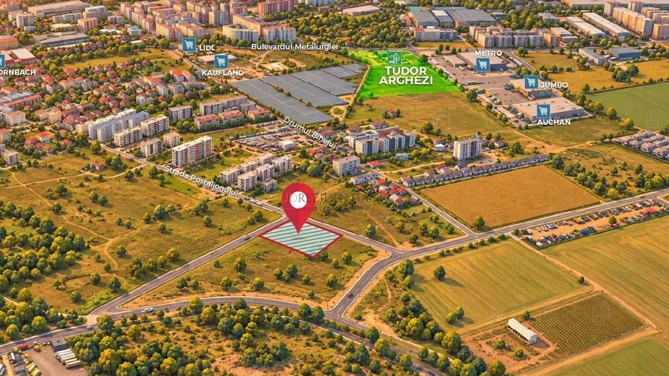 Teren 5.000 mp pe colt | Postalionului – Metalurgiei - Poză 2