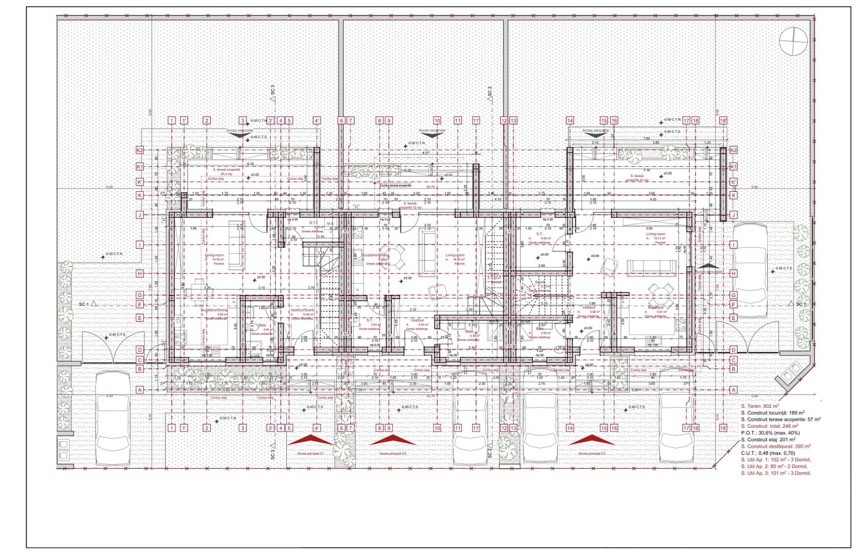 COMISION 0%, Triplex 4 Camere, 102MP Utili, 316MP Teren, Sacalaz, Lidl - Poză 14