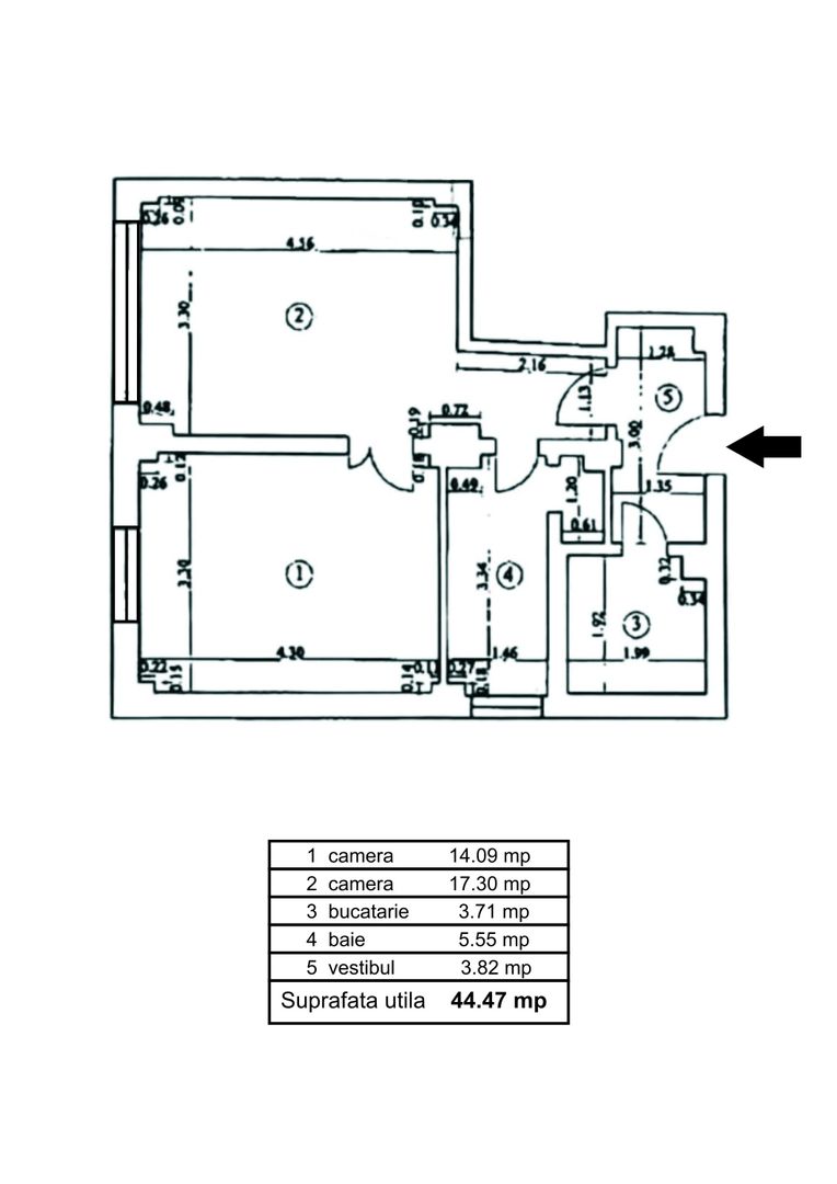 Apartament 2 camere, Cale Victoriei - Novotel, pretabil investitie - Poză 3