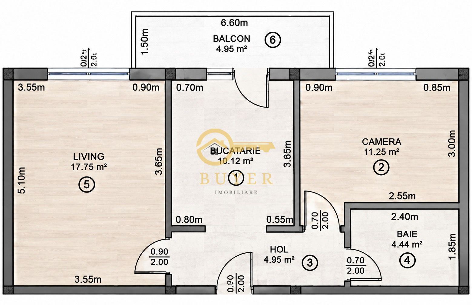 Apartament 2 Camere Irina Rosetti - Poză 11