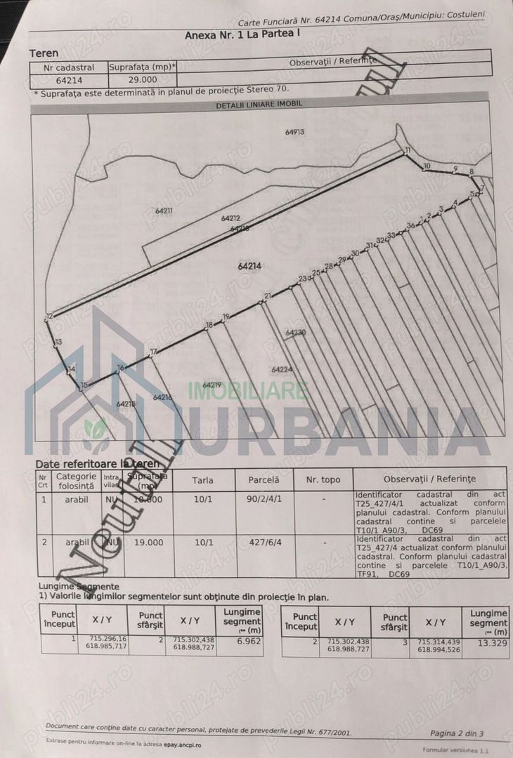Vand teren agricol extravilan - Poză 1