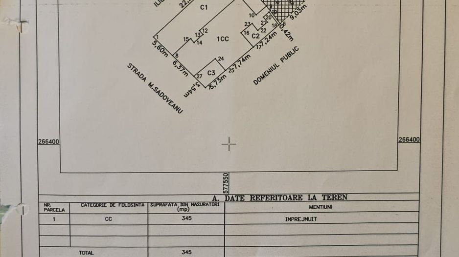 De vânzare  casă situată pe strada Mihail Sadoveanu - Schiță 23
