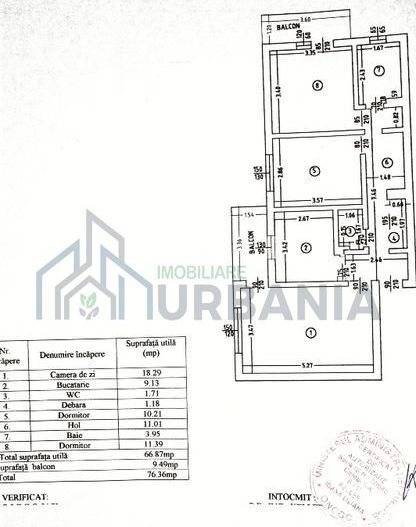# vând apartament 3 camere - Poză 1