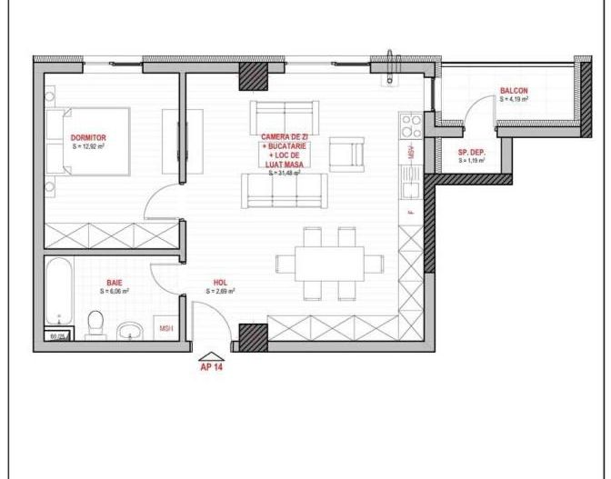 Apartament 2 camere+parcare subterana, zona Telgerafului. - Poză 2