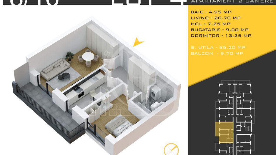 2 camere  Titan Pallady  Metrou Nicolae Teclu - Schiță 11