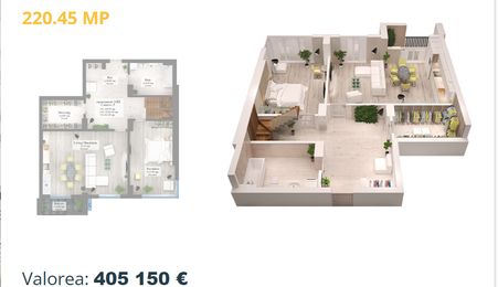 Vânzare - Penthouse zona Copou, 192.95 mp utili + 27.50 mp terasă