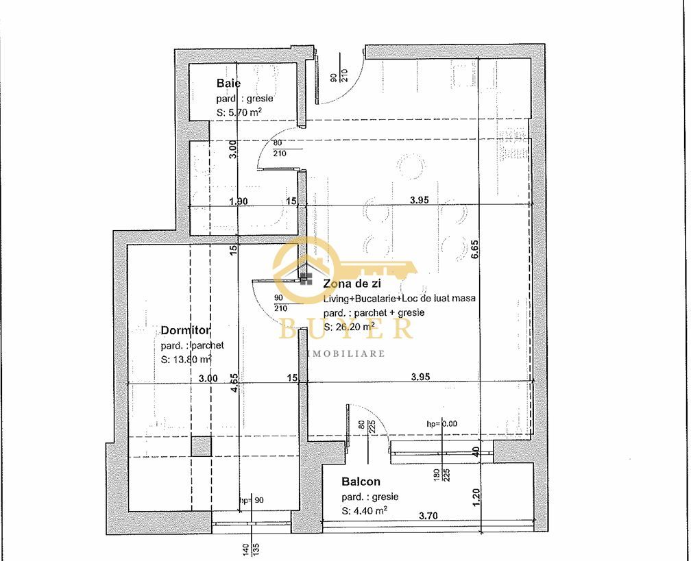Ap cu 2 camre, etaj 2 si logie- Incalzire in pardoseala, Pret atractiv - Poză 3