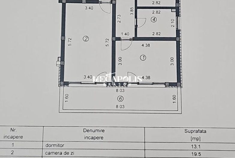 2 camere | Curte 292 mp | Bloc intabulat | 58 mp utili | Parcare - Poză 10