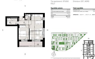 Apartament cu 2 camere ,Coresi Avantgarden - Schiță 6