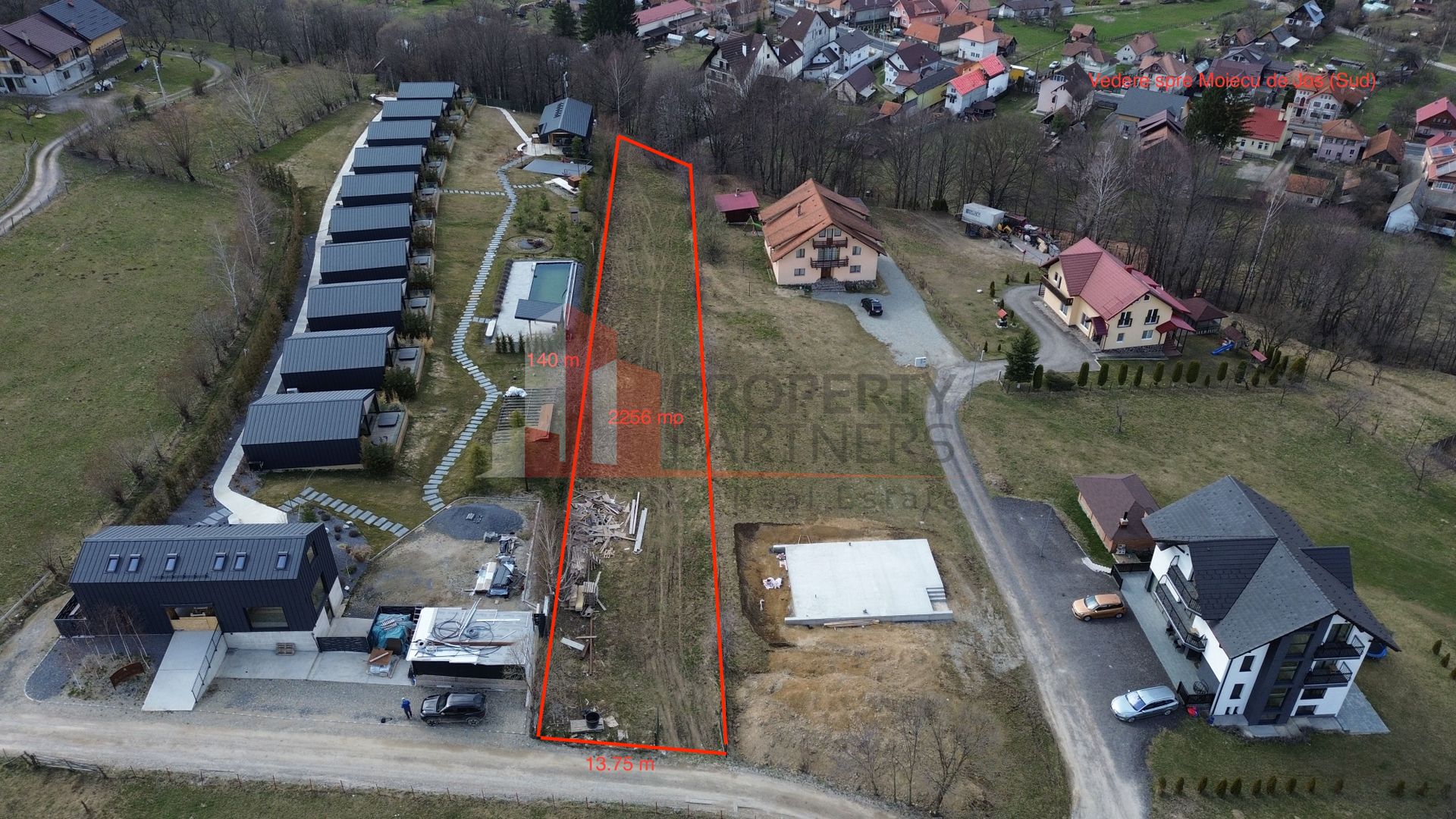 Teren intravilan 2.256 mp Bran – Podul Șimonului  |  Ideal cabane | Vedere Munte - Poză 2