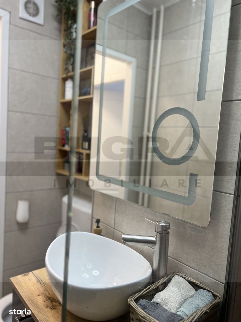 Apartament cochet de 2 camere, ultrafinisat, renovat complet, Manastur - Poză 8