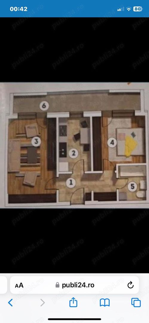 De vânzare Apartament 2 camere - Poză 1