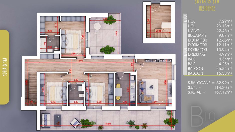 DUPLEX 4CAM.+LOC DE PARCARE INCLUS IN PROIECT FINALIZAT / PALLDY! - Poză 1
