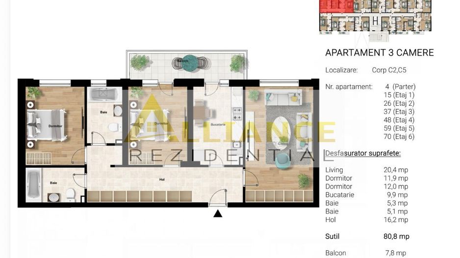 Metrou Berceni Apartament 3 Camere 88 mp - Poză 1