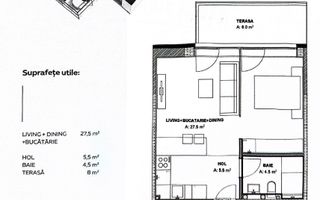 Vânzare, studio dublu, Pipera, București - Schiță 10