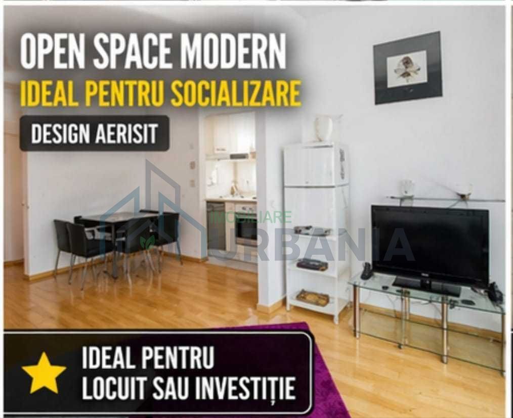 Apartament 2 camere, Bellevue Residence Copou, Iasi - 57 mp, mobilat, 2 balcoane - Poză 3
