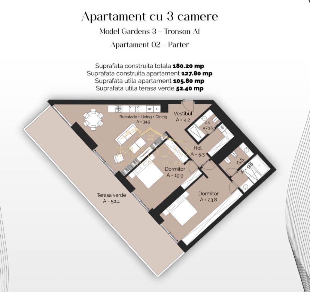Proiect rezidențial // Apartamente 1-5 camere // Finalizare 2026 - Poză 62