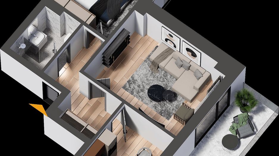 Promo! Apartament NOU 2 camere 68 mp + loc de parcare Cug 138800 euro - Poză 6