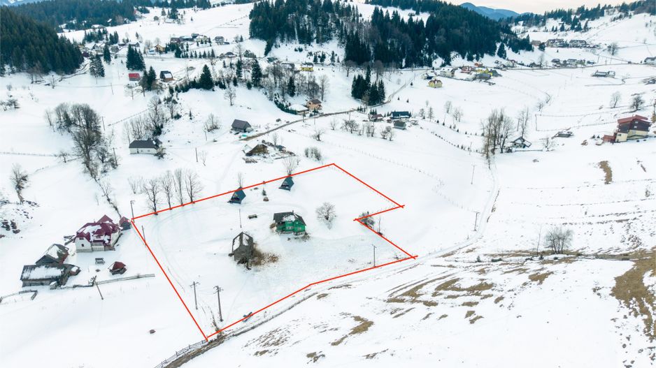 Teren 7,656 mp + Cabane tip A Frame, Fundata - Poză 1