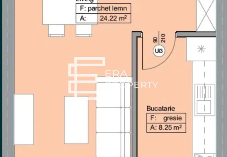 Apartament studio 40 mp, zona Brana Selimbar - Schiță 14