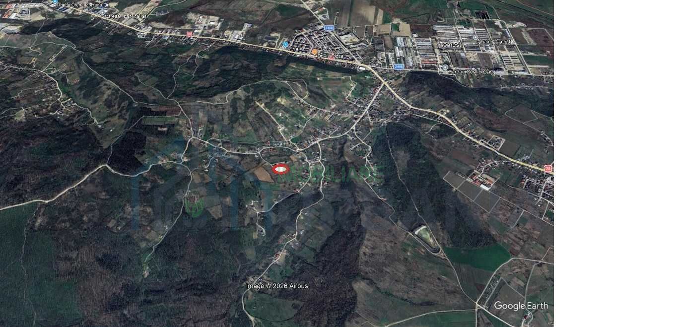 Teren intravilan de vânzare în Tomesti, 3000 mp, cu utilități, 35 euro/mp - Poză 4