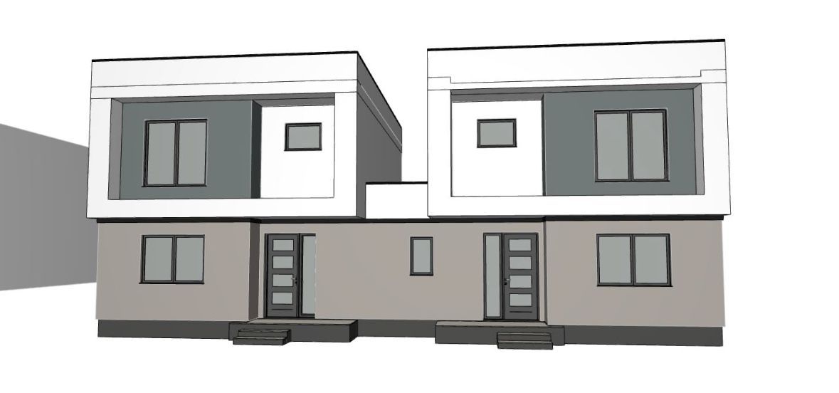 1/2 Duplex Sacalaz P+E,4Camere,2 Bai,Proiect Modern - Poză 1