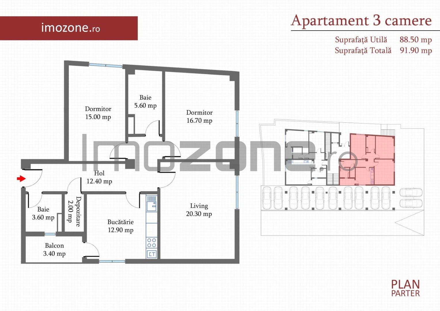 Apartament 3 CAMERE- 92 mp Militari langa METROU Pacii,  Bloc NOU, COMISION 0%, - Schiță 5