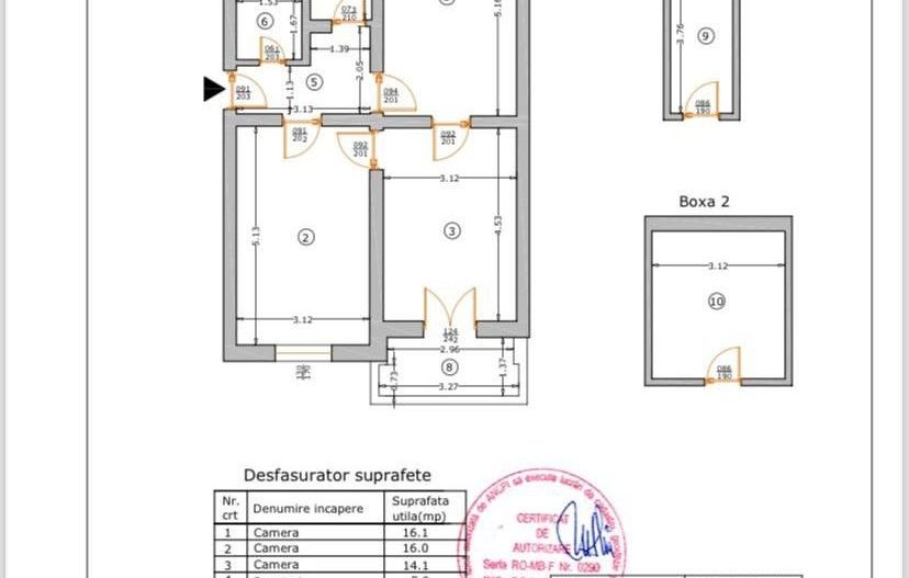3 camere | 2 boxe | Barbu Vacarescu - Floreasca - Schiță 2