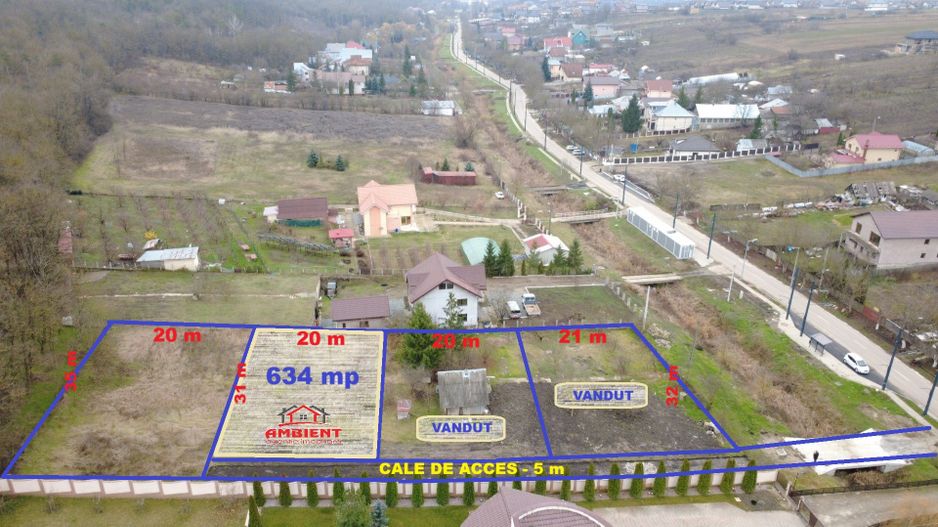 LOT teren INTRAVILAN,  634 mp, VASLUI, strada CASTANILOR; - Poză 1