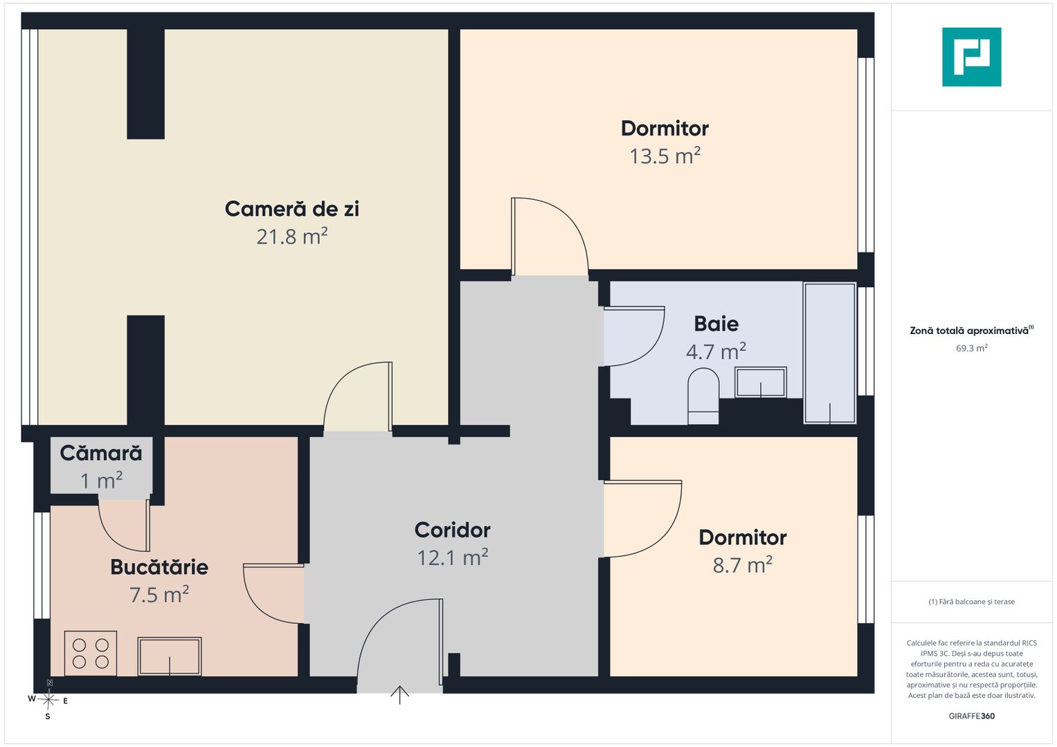 Apartament 3 camere | Decomandat | Piața Mărăști - Poză 11