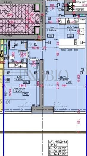 Apartament lux One High District, 2 camere- preț 222 000 eur  plus TVA - Poză 6