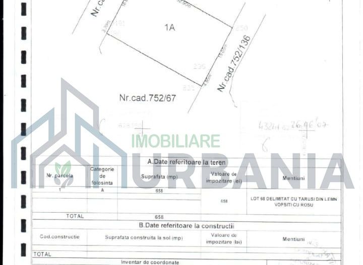 Teren intravilan Hlincea Mănăstirea Cetățuia 658 mp | 2 deschideri - Poză 3