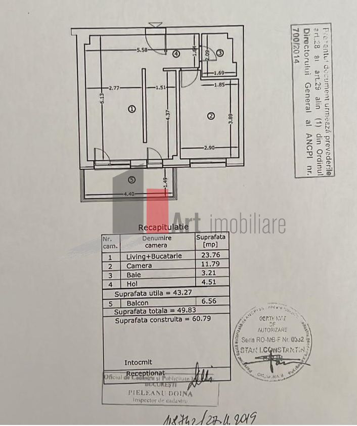 Apartament 2 cam Domenii - Schiță 7