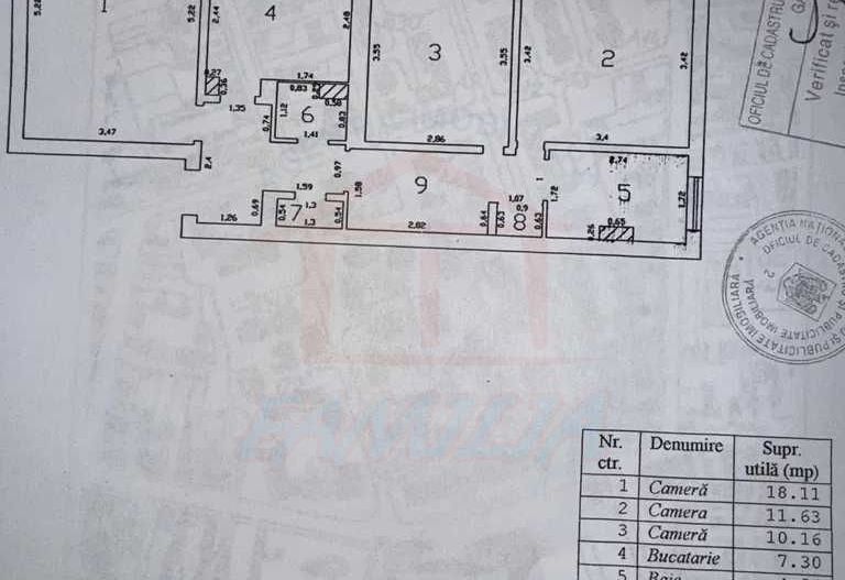 Apartament 3 camere decomandate, etaj 2 – zona Piata Centrala - Poză 9