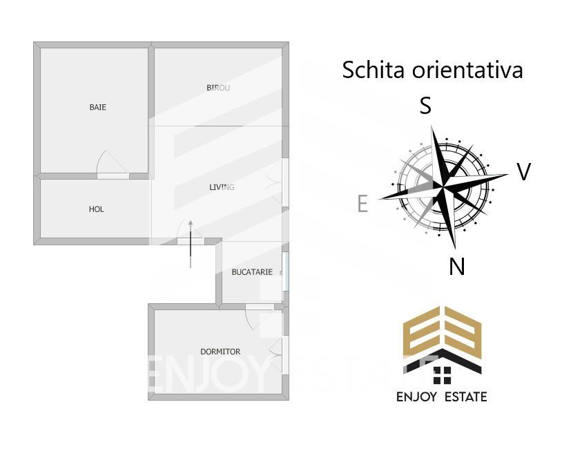 Cauti intimitate si liniste? Apartamentul ideal pentru tine! - Schiță 9