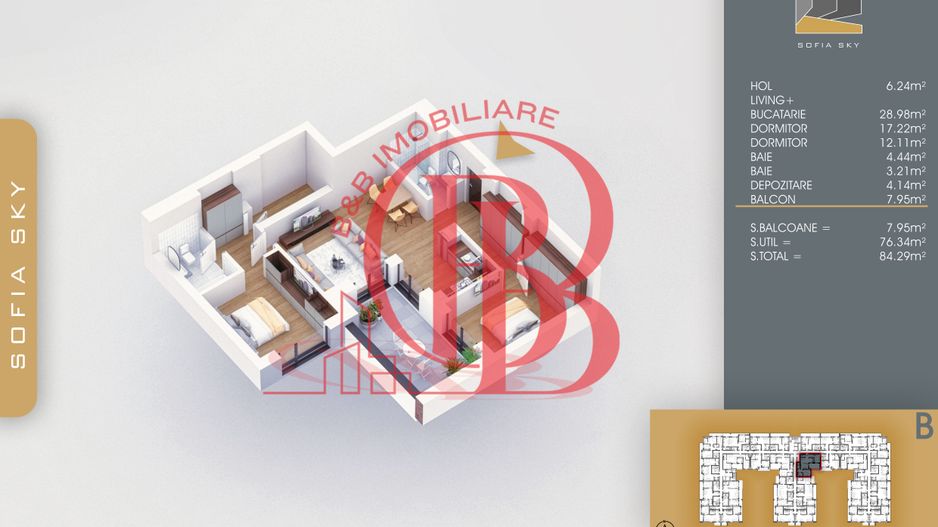 7min Metrou Nicolae Teclu 3 Camere Mutare Rapida-Th Pallady - Schiță 4