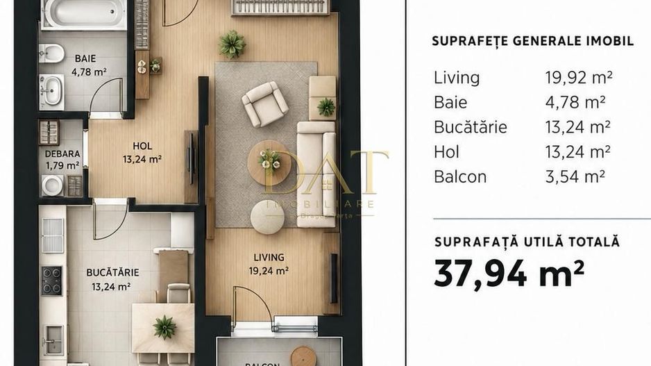 Apartament 1 cameră | semifinisat | etaj intermediar | zona Soporului - Poză 2