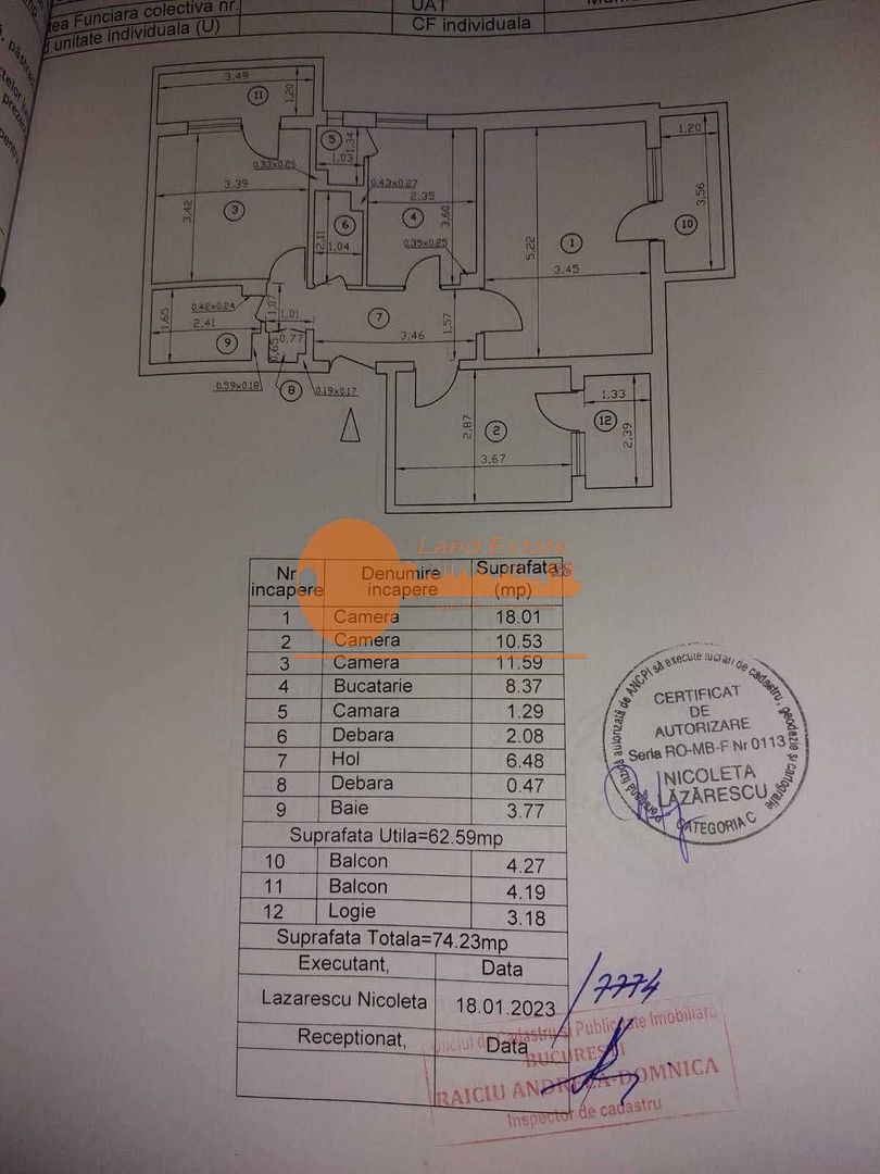 3 camere Aviatiei -450 m metrou ( 2 balcoane ) - Poză 8