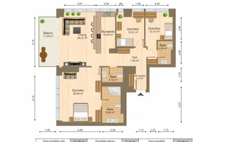 INCHIRIERE 3 CAMERE | ONE ELIADE | MOBILAT SI UTILAT LUX | VEDERE LAC - Poză 18
